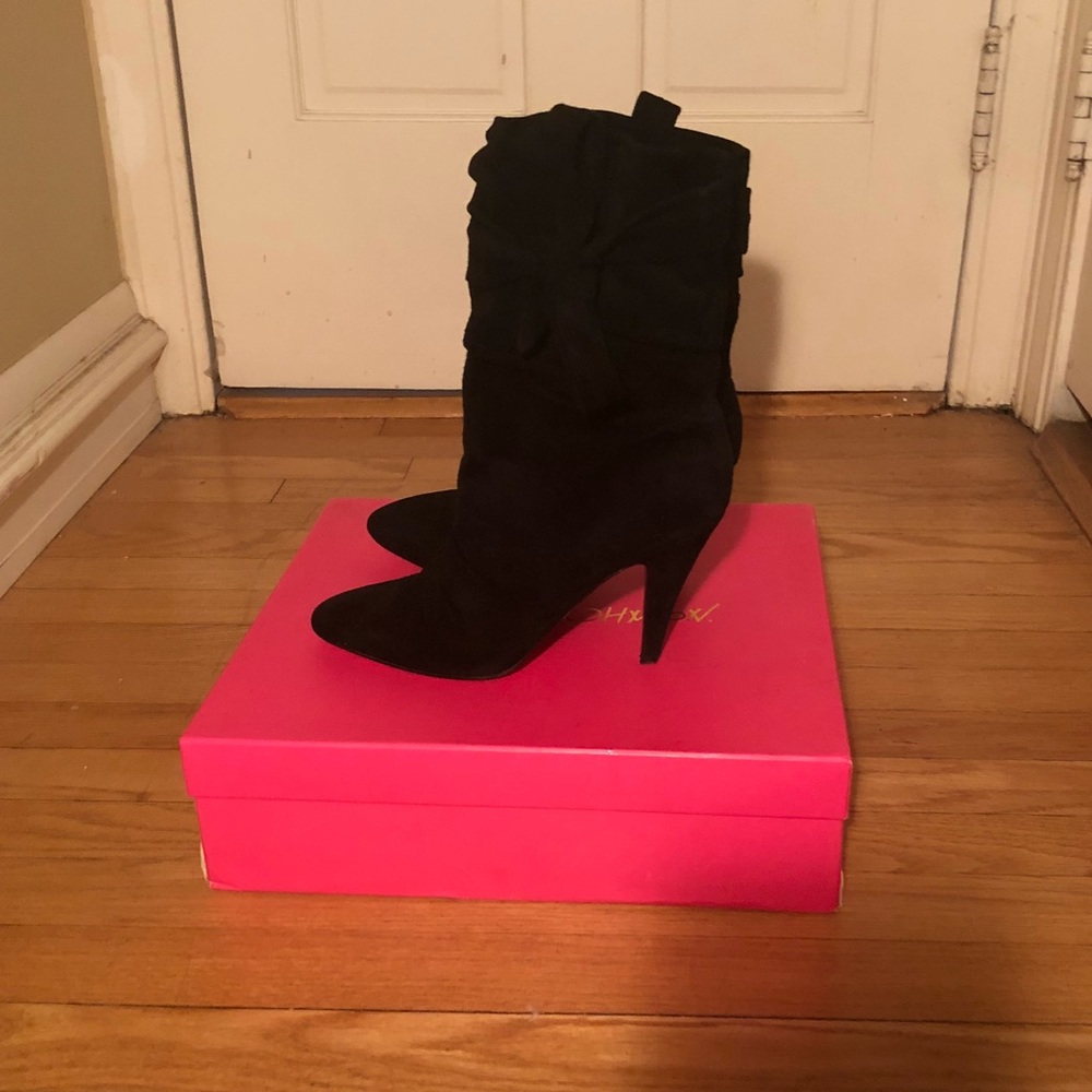 Betsey Johnson Suede Booties